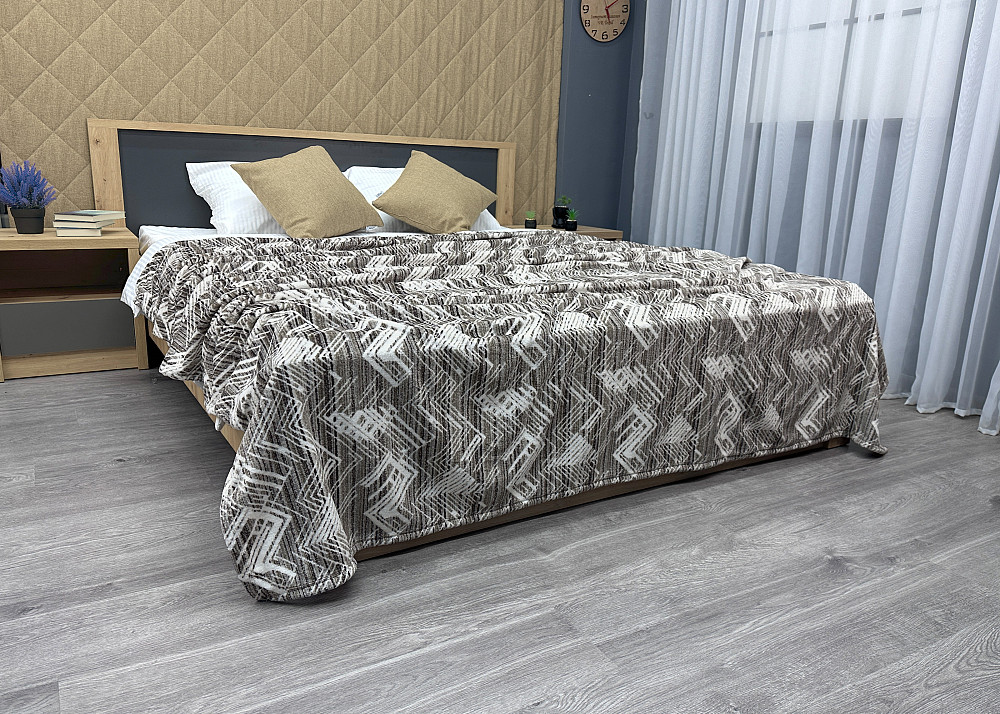 Плед-покривало Decorator WellSoft 150х210 см Коричневий с молочним (87-163) Київ - фото 5