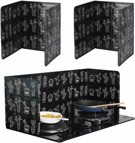 Захисна складана панель екран фольга для газової плити від бризків Кактуси Вінниця - фото 2