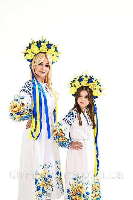 Жіноча сукня з узором Волошки на синьому Кривий Ріг - фото 4