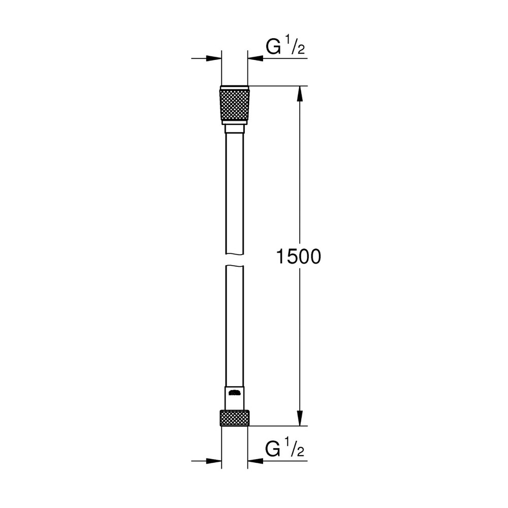 Шланг для душу Grohe VitalioFlex Silver TwistStop 1500 мм 22109000 Київ - фото 2
