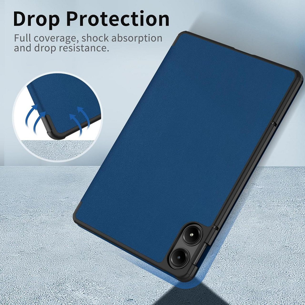 Чохол EasyAcc для Redmi Pad Pro 12.1 / Xiaomi Poco Pad 12.1 2024, захисний чохол з ультратонкої штучної шкіри з функцією підставки Дніпро - фото 3