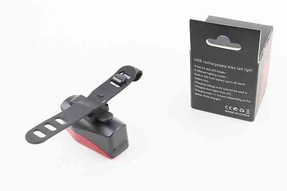 Ліхтар задній COB LED технологія, Li-ion 3.7V 500mAh зарядка від USB, вологозахисний Київ