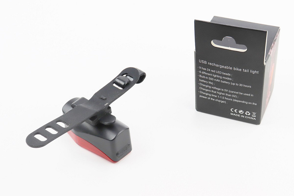 Ліхтар задній COB LED технологія, Li-ion 3.7V 500mAh зарядка від USB, вологозахисний Київ - фото 2