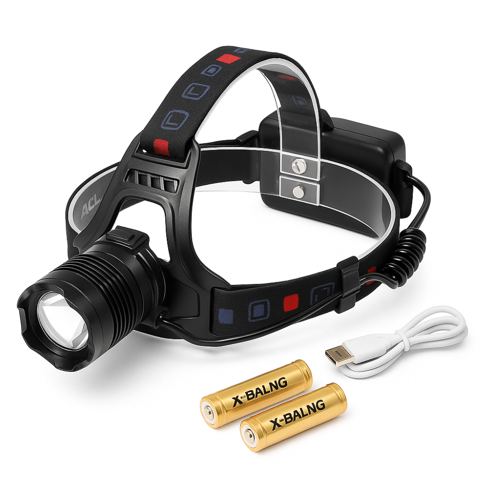 Фонарь для спасателей на голову X-Balong XQ-219-HP50, Налобный фанарь, Фонарь на голову для бега TO-62 Львов - изображение 12