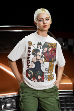 Футболка для мальчика аниме Шпион и семья оверсайз (рост от 165 до 180 ) Черний AnimeJ0774m Днепр