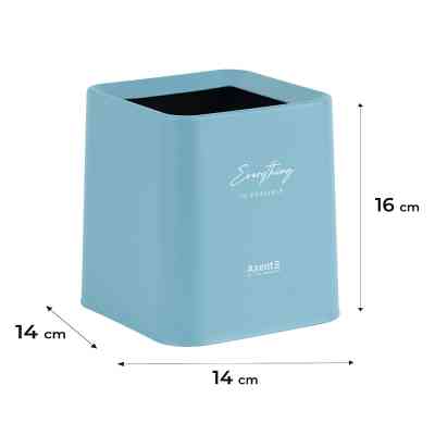 Кошик для паперів Axent Настільний контейнер для сміття, квадратний, блакитний (2132-07-A) Вінниця