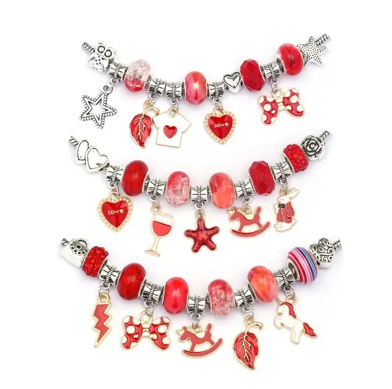 Детский набор для творчества для создания шарм браслетов и колье . из бусин в подарочной коробке 66 шт. Киев - изображение 3