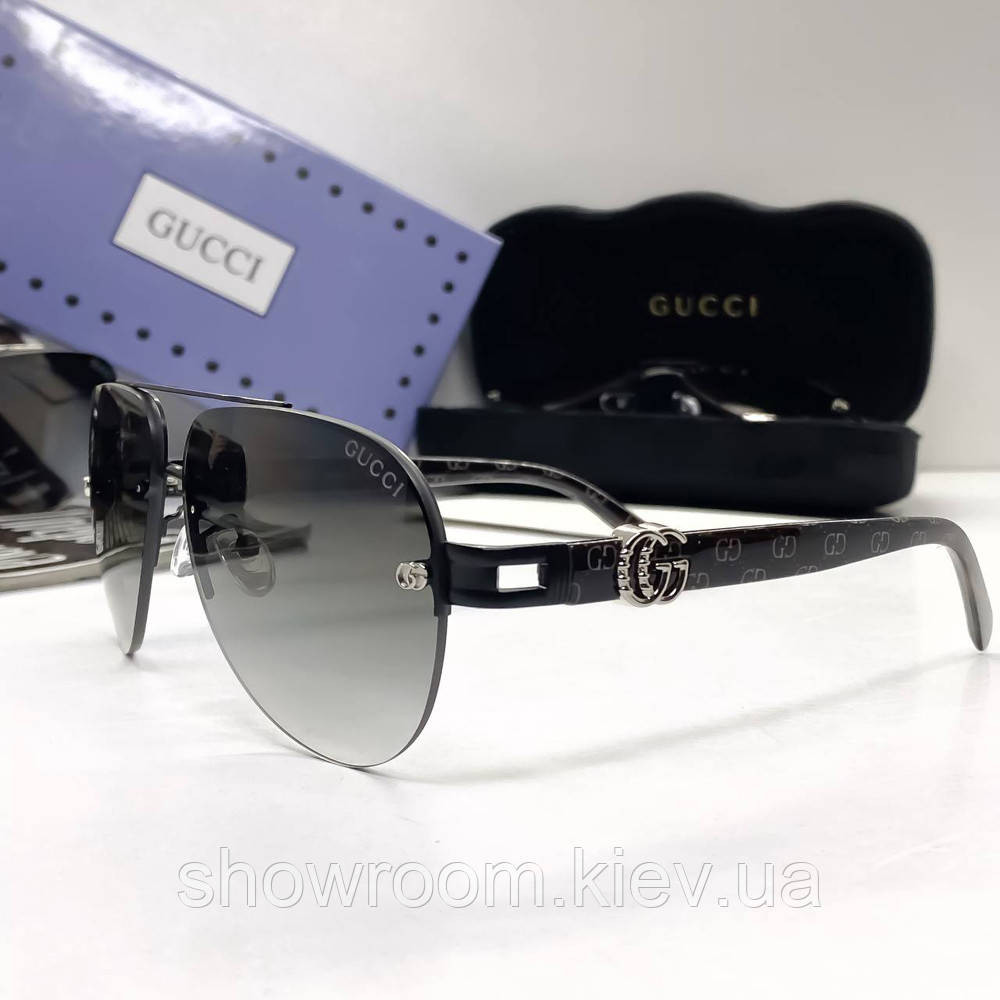 Чоловічі сонцезахисні окуляри GG (5020) black Київ - фото 2