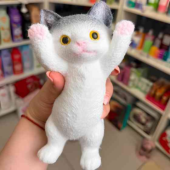 Іграшка антистрес Пухнастий котик 17см SBR Київ