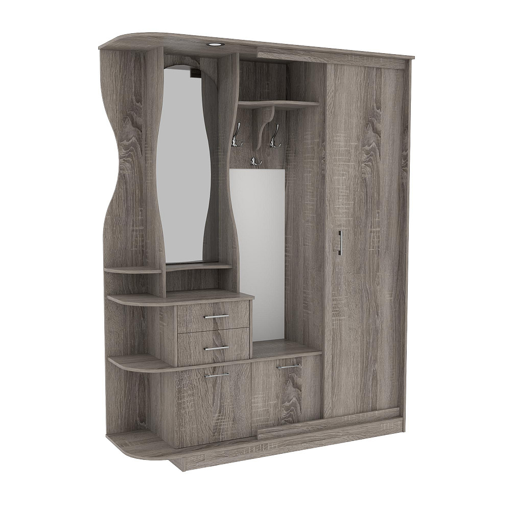 Прихожая Люкс-купе LUX, Дуб Сонома Трюфель, 1600/400/2100 Львов - изображение 1