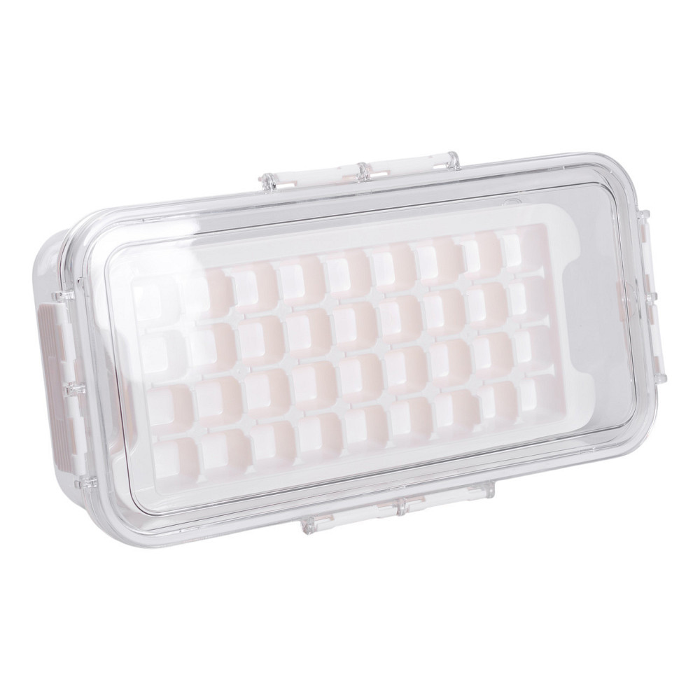 Контейнер для заморозки льда с крышкой 72 отсека 30.5х16х7.5 см пищевой контейнер пластиковый Бежевый HP-27-9 Киев - изображение 5