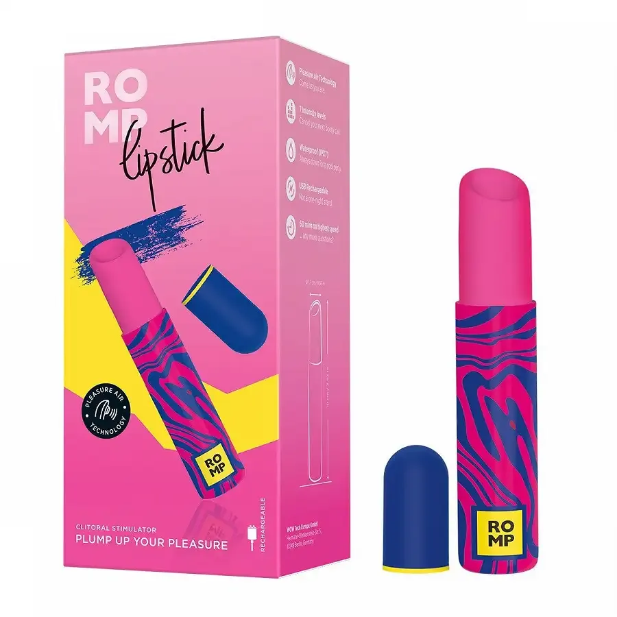 Вакуумний кліторальний стимулятор Romp Lipstick Львів - фото 6