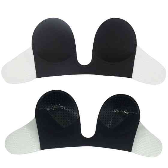 Невидимый бюстгальтер fly bra с вырезом женский черный Киев