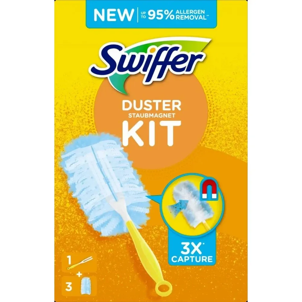 Щітка магніт для прибирання пилу Swiffer duster, піпідастр із 3 змінними насадками Львів - фото 1