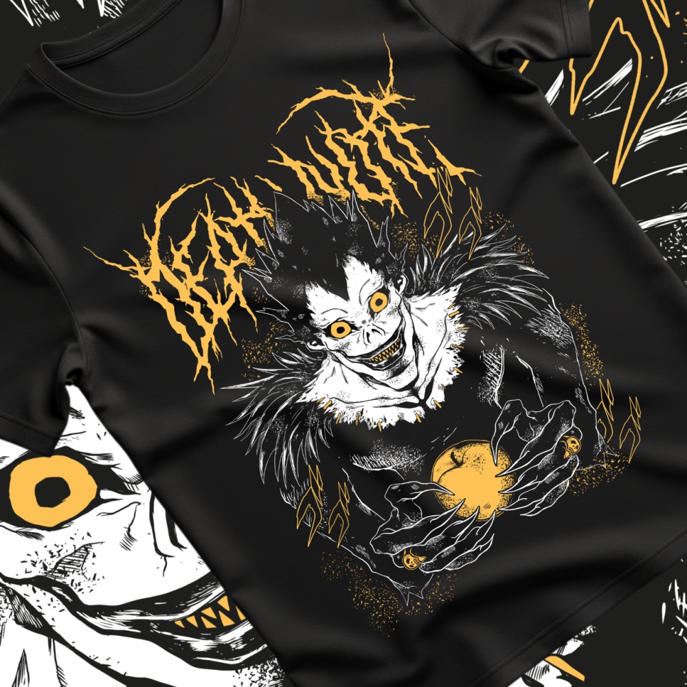 Футболка для мальчика аниме Тетрадь смерти оверсайз (рост от 165 до 180 ) Черний AnimeJ0782m Днепр - изображение 1