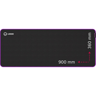 Коврик для мышки Lorgar Main 319 Black/Purple (LRG-GMP319) Винница - изображение 1
