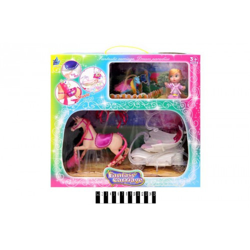 Карета  з коником (озвучена з муз. та світ. ефект.) ( коробка) SМ3006 р.37*22*14 см, шт Київ - фото 1