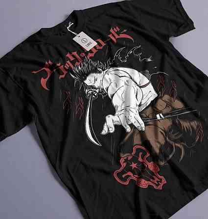 Футболка аниме Чёрный клевер оверсайз (S/M/L) Черний AnimeJ1053 Днепр