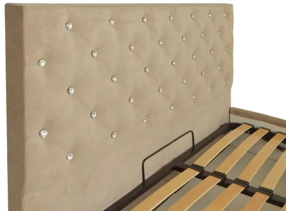 Ліжко Двоспальне Coventry Comfort 160 х 200 см Місті Mocco З підйомним механізмом та нішою для білизни С1 Мокко Київ