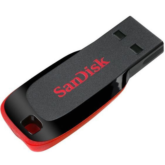 Флеш-накопичувач SanDisk USB 2.0 Cruzer Blade 16Gb Black/Red Київ - фото 3