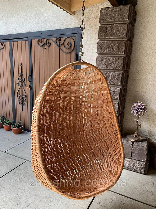 Крісло кокон із лози підвісне Київ - фото 1