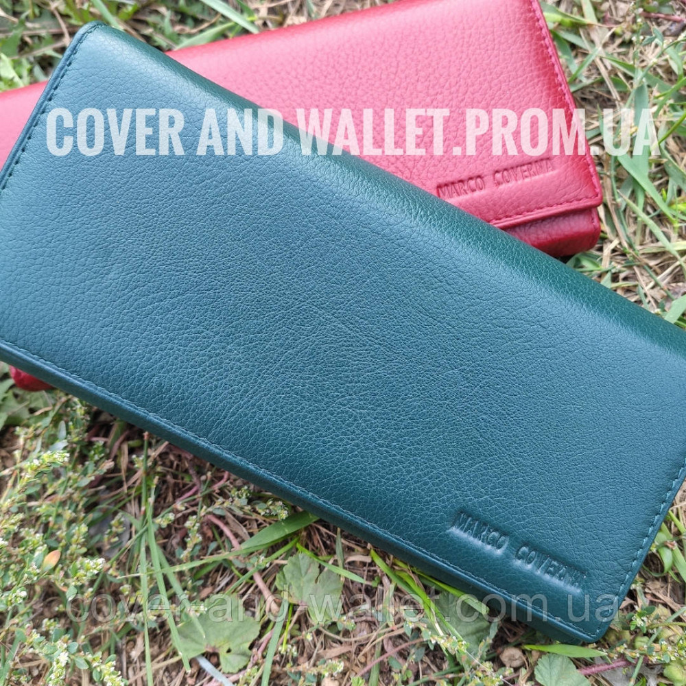 Якісний шкіряний жіночий гаманець на магнітах  горизонтального типу Marco Coverna 1411 Київ - фото 2