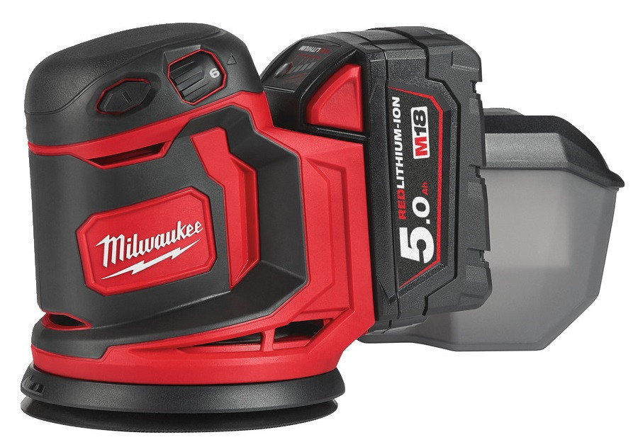 Машина шліфувальна ексцентрикова акумуляторна MILWAUKEE, M18 BOS125-502B, діаметр 125мм (заміна на 4933498254) Одеса - фото 1