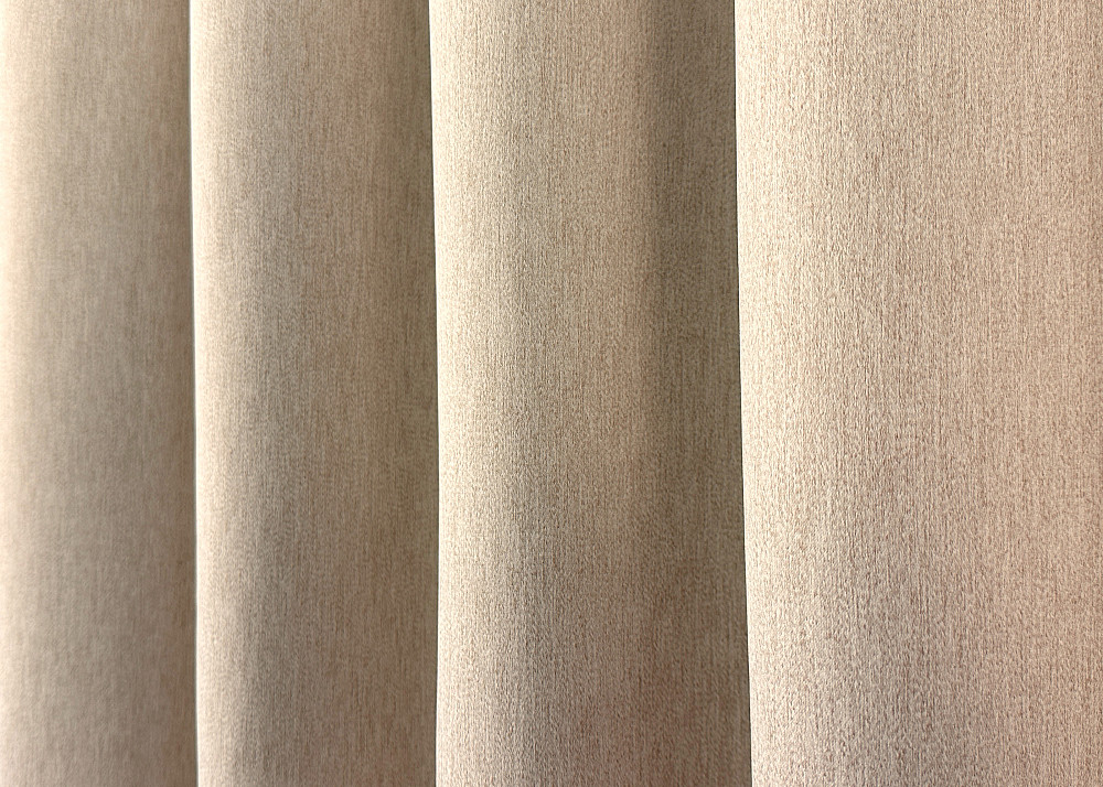 Комплект коротких штор VR-Textil Блэкаут двусторонний Eclipsе № 1817ш Песочный 130х170 см 2 шт (35-0400 Киев - изображение 6