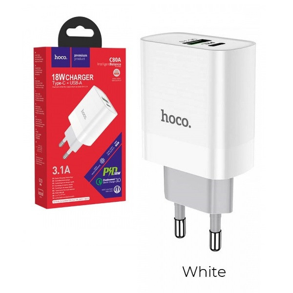 Мережевий адаптер Блок живлення 20W USB PD Type-C (hoco) Одесса - изображение 5