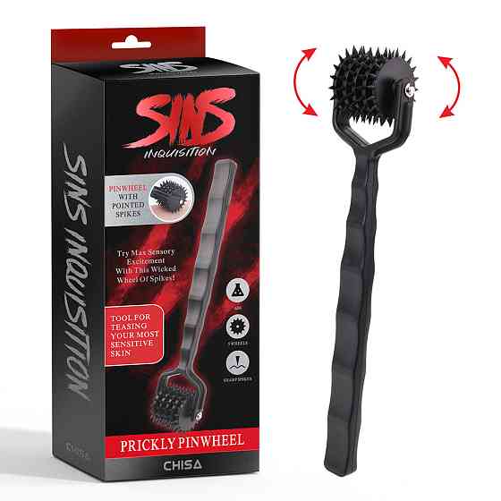 Колесо Вартенберга с 5 колесиками Chisa Sins Inquisitio Prickly Pinwheel, черное Sex Aura Киев