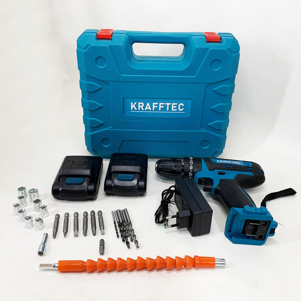 Шуруповерт з різними насадками та пристосуваннями, Акумуляторний шуруповерт з насадками в кейсі BC-15 Львів - фото 15