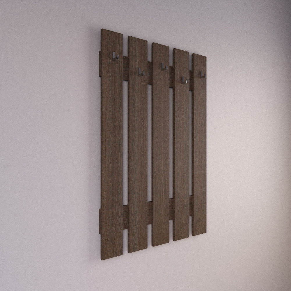 Вешалка настенная VAYS D-5, с крючками, ЛДСП, 77×110 см - для прихожей, коридора, прихожей Львов - изображение 2