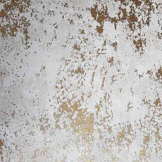 Шпалери флізелінові еко Galerie Metallic FX 0,53Х10 англійські під штукатурку структурні золотом на бежевому Київ