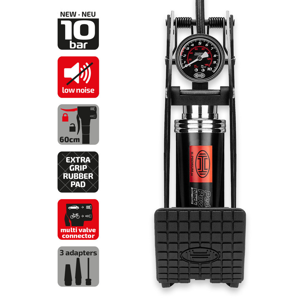 Преміум насос ножний одноциліндровий PedalPower PRO