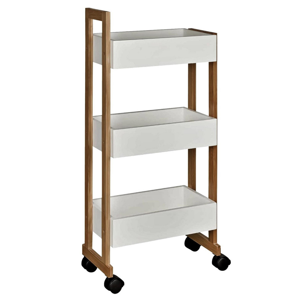 Этажерка для ванной на колёсиках 