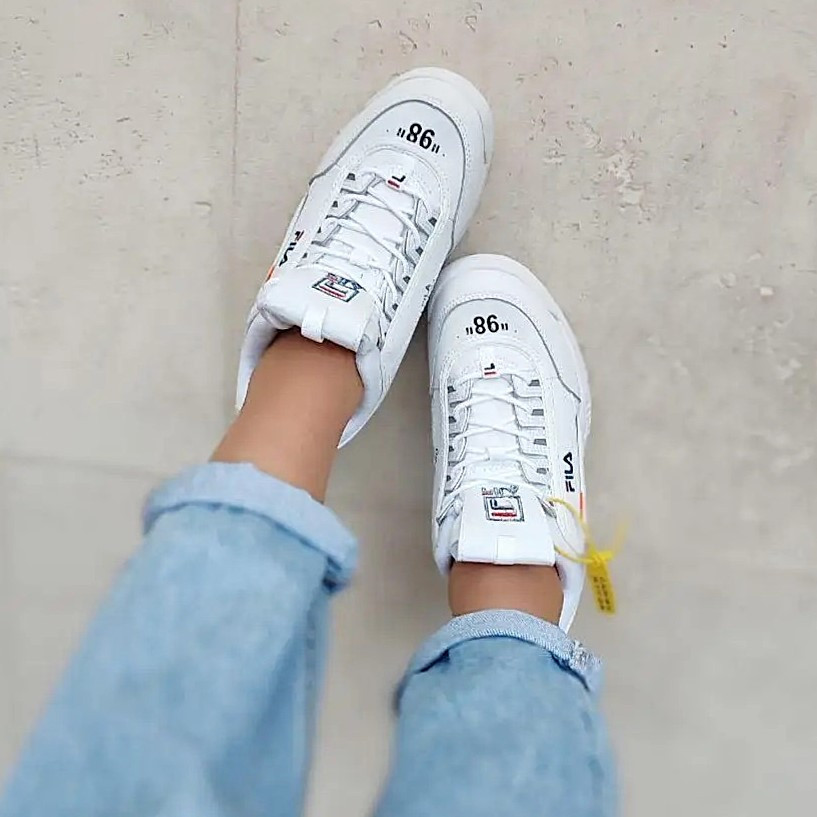 Кроссовки FILA Disruptor Белые Кожаные Фила Женские (размеры: 36,37,38,39,40,43) Видео Обзор Днепр - изображение 5