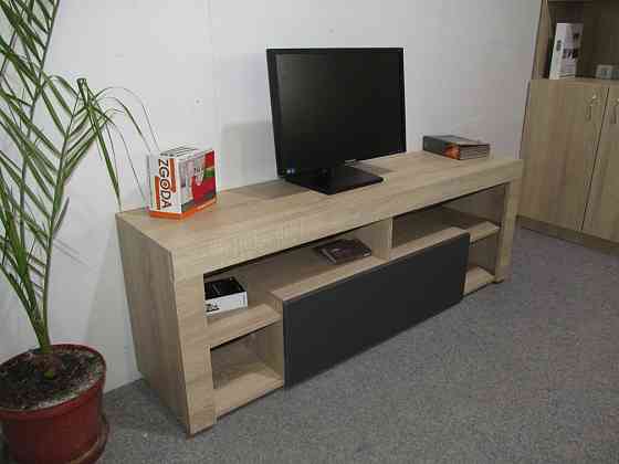 Тумба под телевизор с 4 полками М-ЗОН Джеко 140 Нимфея Альба (белый) (MZN-031034) Днепр