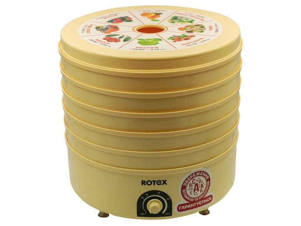 Электросушилка 520Вт 5 поддонов для овощей и фруктов RD620-Y ТМ ROTEX Киев - изображение 1