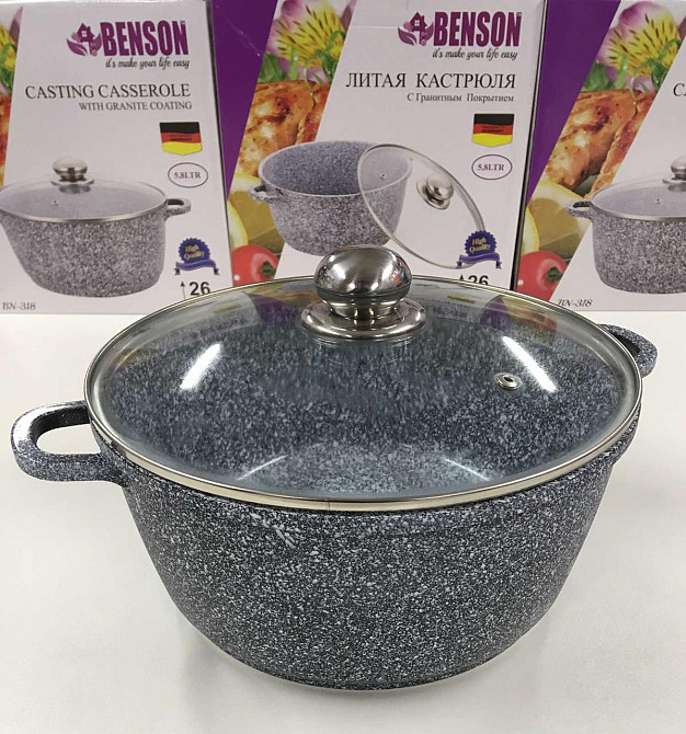 Кастрюля с крышкой 5.8л BN-318 (4) Одесса - изображение 2