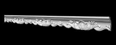 Стельовий плінтус 2 м GP-40 78х44х2000 mm підходить для натяжних стель Дніпро