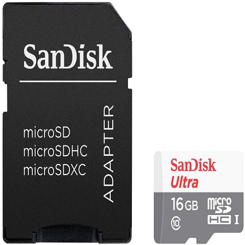 Карта пам'яті microSDHC 16Гб Class 10 (UHS-1) 80Мб/с SanDisk Ultra + adapter SD Житомир
