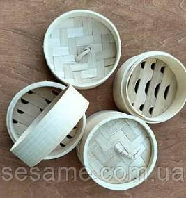 Бамбуковая пароварка вонтонница одноярусная d 10см Харьков - изображение 1