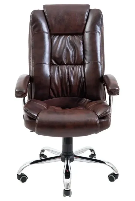 Офисное Кресло Руководителя Richman California Madras Dark Brown Хром М2 AnyFix Коричневый Киев - изображение 2