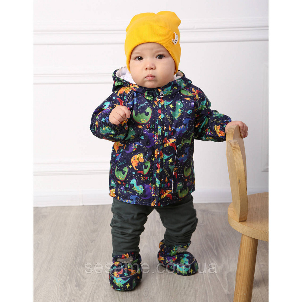 Дитяча Куртка-парку демісезонна Динозаврі у космосі Харків - фото 5