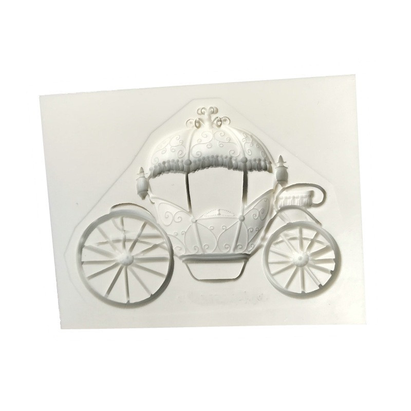 Молд силиконовый Карета 63 на 80 мм серый Киев - изображение 3