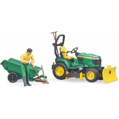 Спецтехника Bruder садовый трактор John Deere с прицепом и фигуркой садовода (62104) Винница - изображение 2