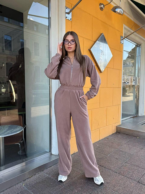 Жіночий теплий комбінезон із турецького флісу Моко, 46/48 Одеса - фото 1