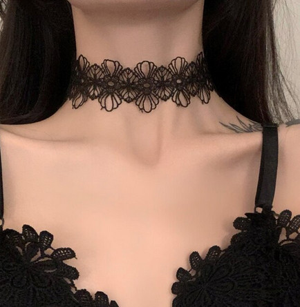 Чокер кружевной черный ажурный Киев - изображение 1