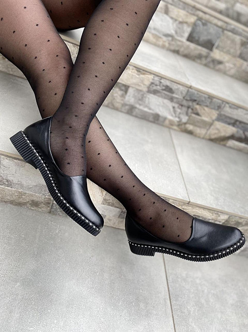 Lexi Балетки жіночі Lexi 2039 чорні (весна-осінь, шкіра натуральна) (2667) тільки 36р.і 40р. Коломыя - изображение 7