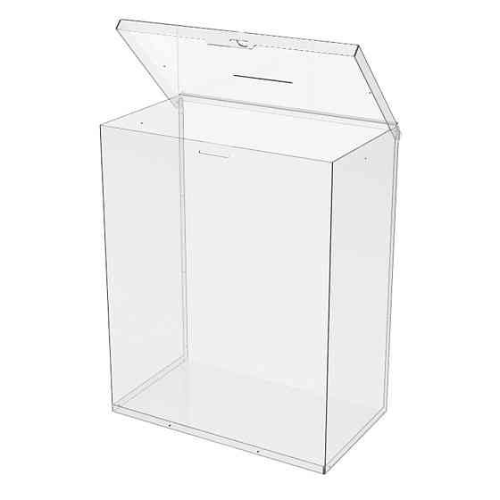 Ящик EKOSTAR с замком для пожертвований и сбора денег 400x235x500. Объем 47 литров Киев